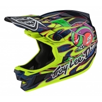 Casque Troy Lee Designs D4 Composite MIPS Eyeball Flo Yellow L