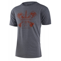 T Shirt Troy Lee Designs Pistonbone Heather Grey