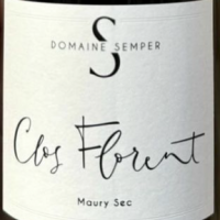 Domaine SEMPER- Maury Sec- Clos Florent- Rouge- 15°