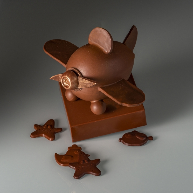 Avion en chocolat
