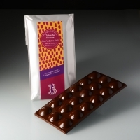 Tablette fourrée - Noir 76 % - Caramel beurre salé